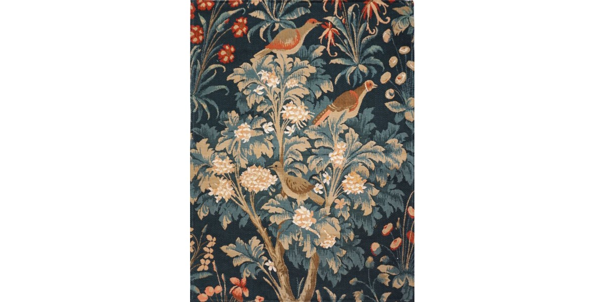 Gobelin tapisserie  - La danse, oiseaux et arbre